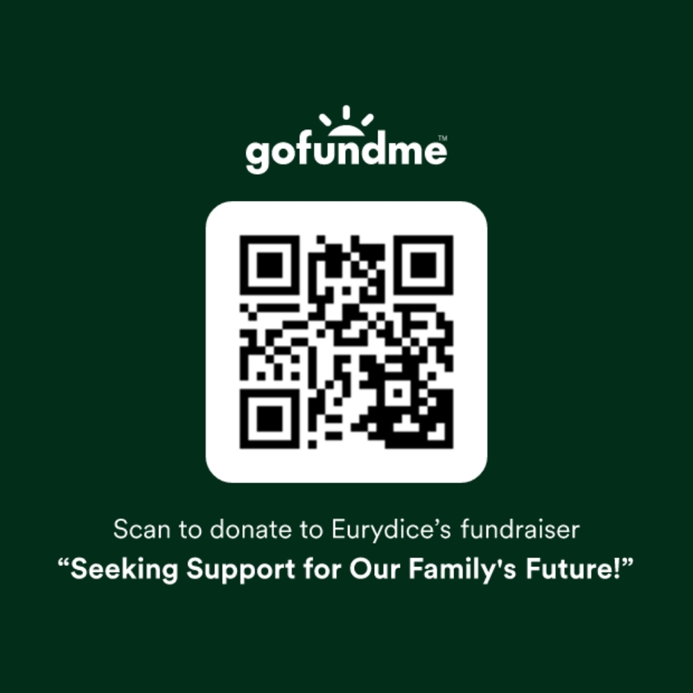 GoFundMe Green QR Code for Donations